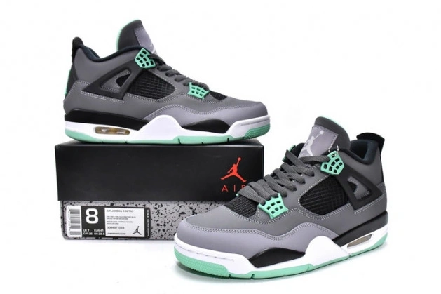 HYPE Air 4 Glow Retro Jordan 308497-033 Green 0805